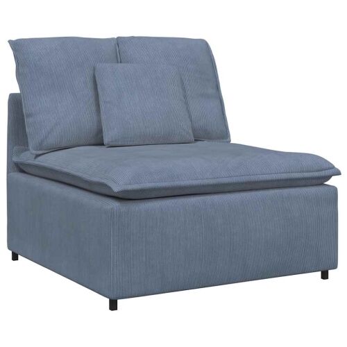 Modularna sofa s jastucima plava 100 cm - Plava Središnja sofa Cijena