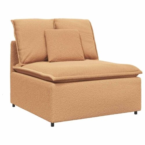 Modularni kauč s jastucima bež boje 100 cm - Bež Središnja sofa Bež Središnja sofa Cijena
