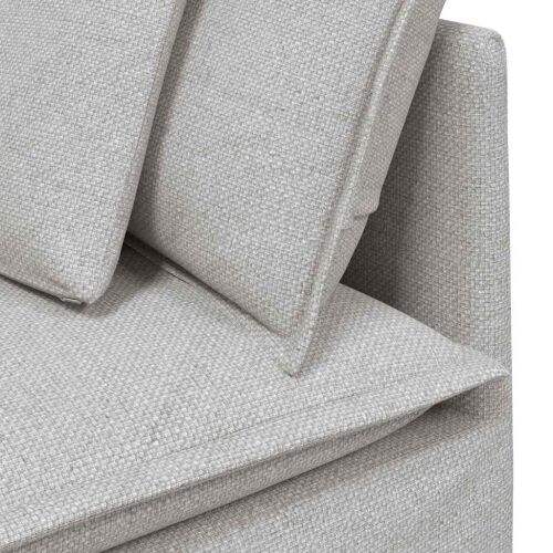 Modularni kutni kauč s jastucima, sivo-bijeli 100 cm - Oblačnosiva kutna sofa Oblačnosiva kutna sofa Cijena