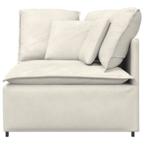 Modularni kutni kauč s jastucima krem boje 100 cm - Krema kutna sofa Krema kutna sofa Cijena