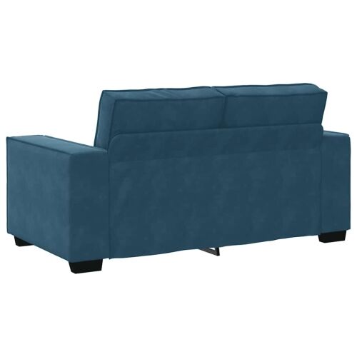 Dvosjed Plavi 160x78x84 cm Baršun - Plava 1 160 cm Plava Cijena